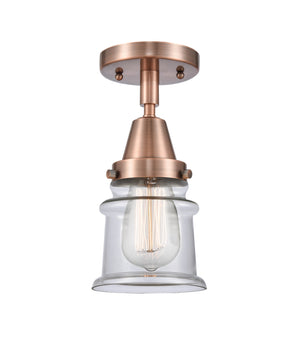 Innovations - 447-1C-AC-G182S - One Light Flush Mount - Caden - Antique Copper