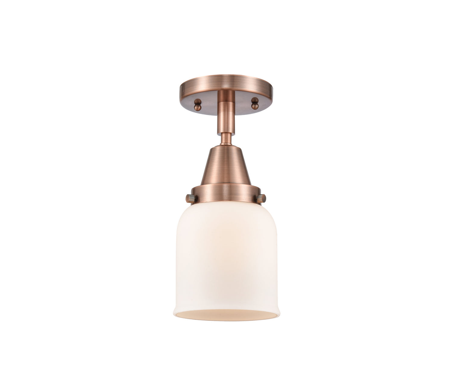 Innovations - 447-1C-AC-G51 - One Light Flush Mount - Caden - Antique Copper