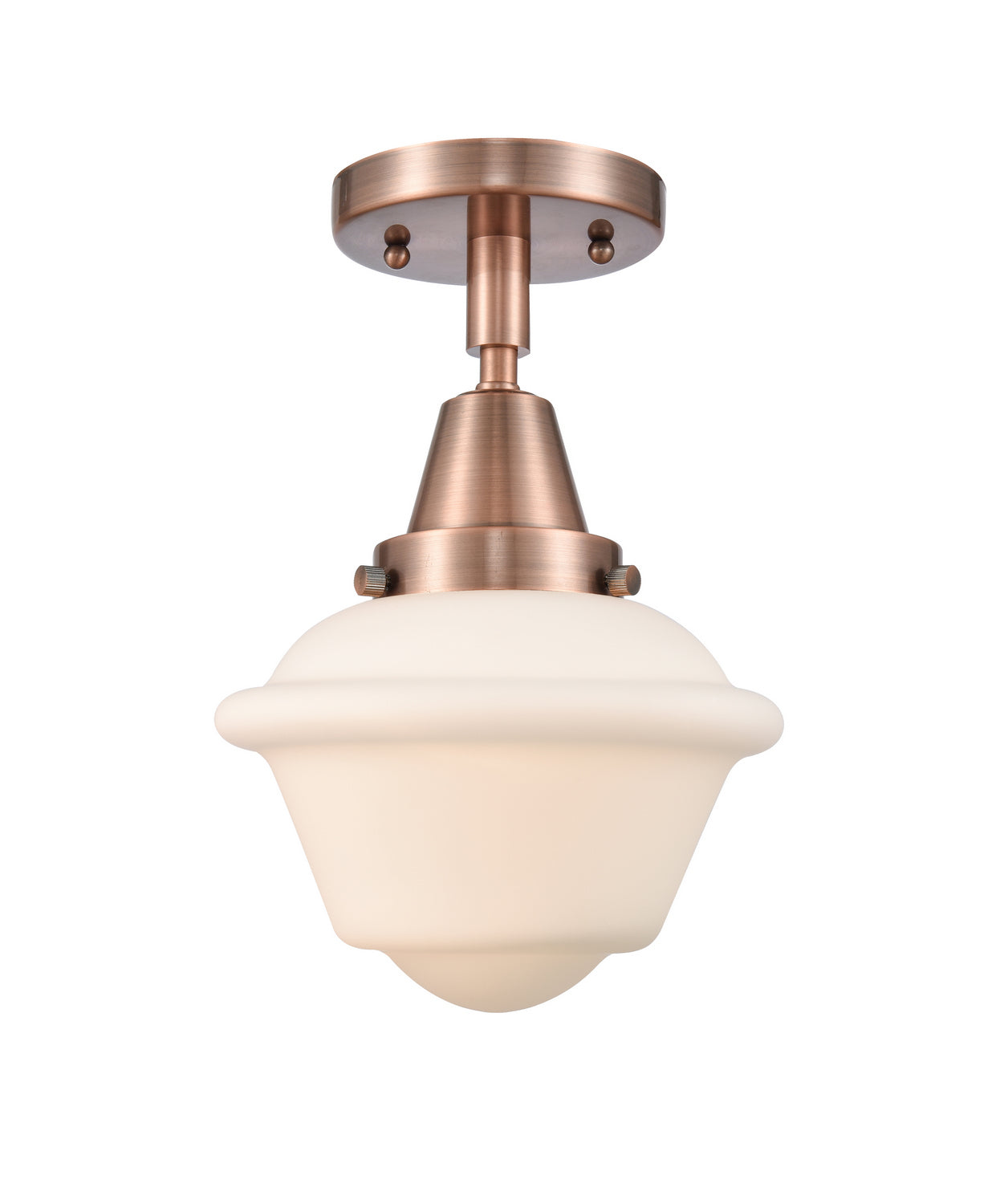 Innovations - 447-1C-AC-G531 - One Light Flush Mount - Caden - Antique Copper