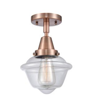 Innovations - 447-1C-AC-G532 - One Light Flush Mount - Caden - Antique Copper