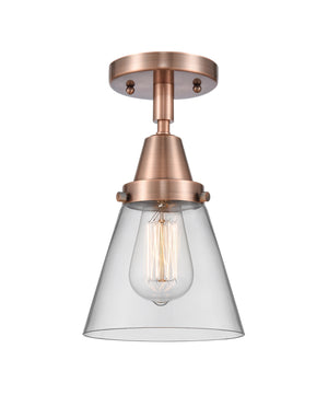 Innovations - 447-1C-AC-G62 - One Light Flush Mount - Caden - Antique Copper