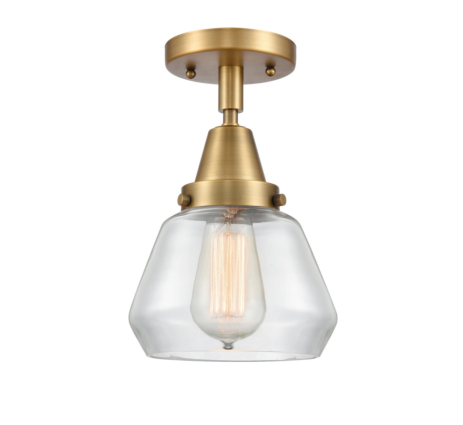 Innovations - 447-1C-BB-G172 - One Light Flush Mount - Caden - Brushed Brass