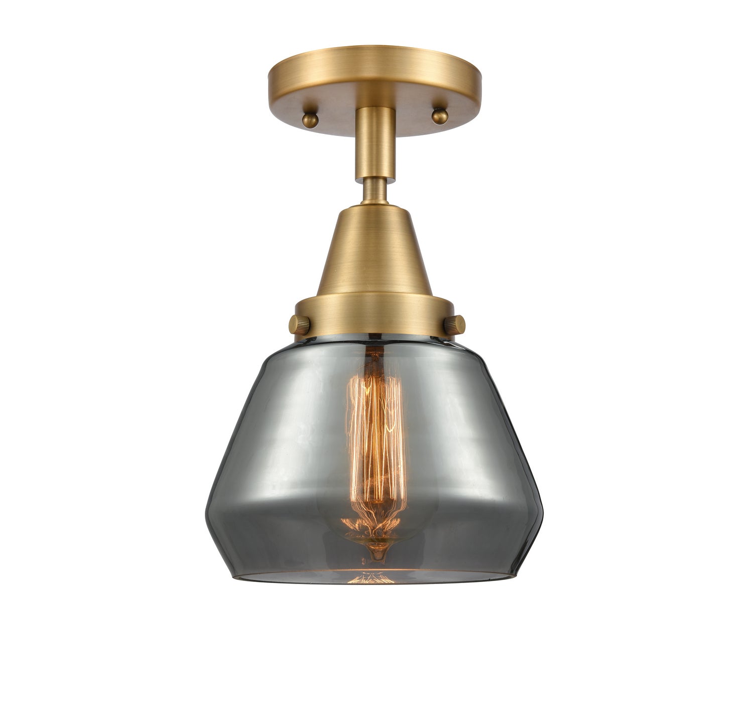 Innovations - 447-1C-BB-G173 - One Light Flush Mount - Caden - Brushed Brass