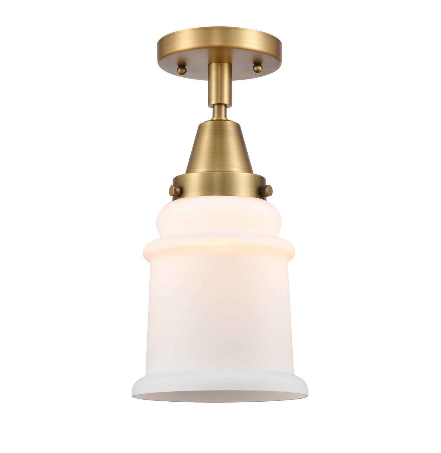 Innovations - 447-1C-BB-G181 - One Light Flush Mount - Caden - Brushed Brass