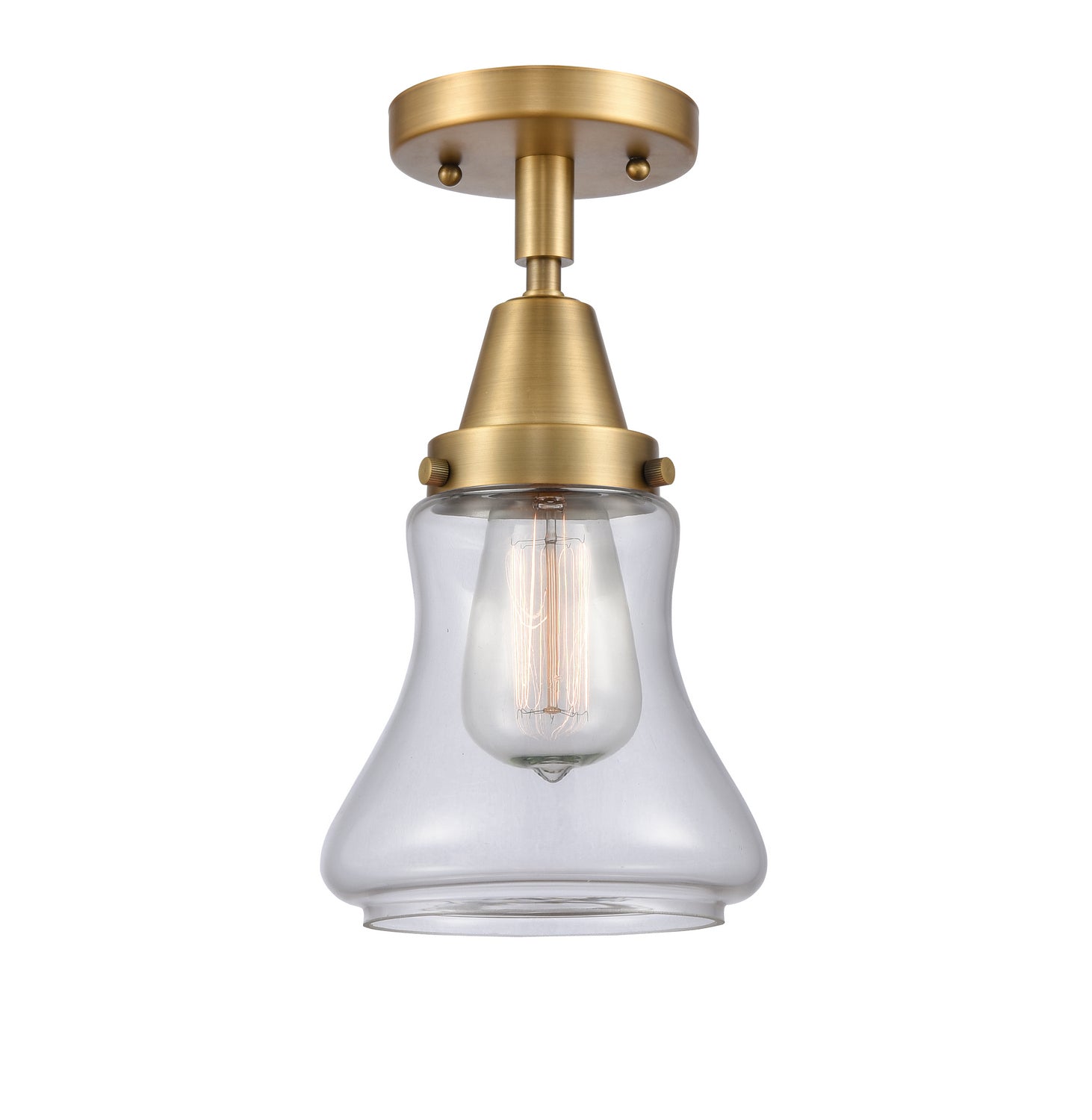 Innovations - 447-1C-BB-G192 - One Light Flush Mount - Caden - Brushed Brass