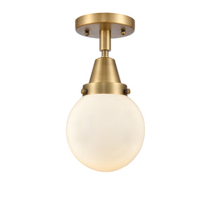 Innovations - 447-1C-BB-G201-6-LED - LED Flush Mount - Caden - Brushed Brass