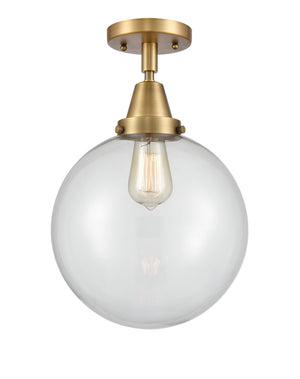 Innovations - 447-1C-BB-G202-10 - One Light Flush Mount - Caden - Brushed Brass