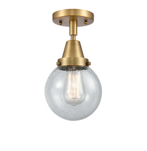 Innovations - 447-1C-BB-G204-6 - One Light Flush Mount - Caden - Brushed Brass