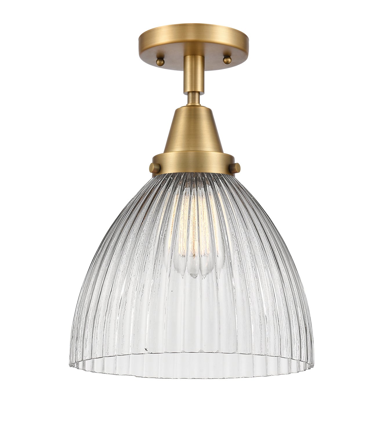 Innovations - 447-1C-BB-G222 - One Light Flush Mount - Caden - Brushed Brass