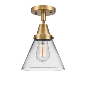 Innovations - 447-1C-BB-G42 - One Light Flush Mount - Caden - Brushed Brass