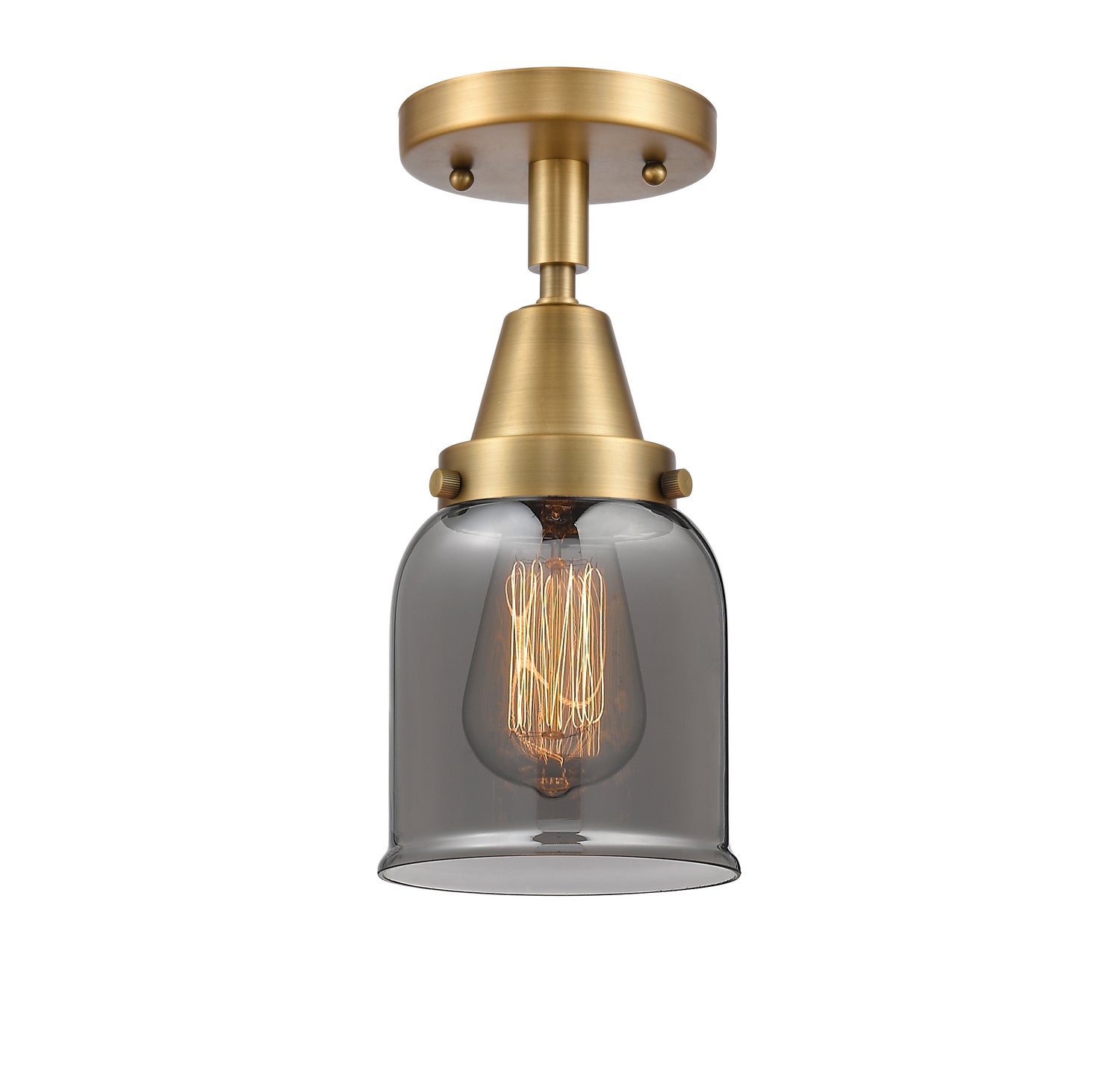 Innovations - 447-1C-BB-G53 - One Light Flush Mount - Caden - Brushed Brass