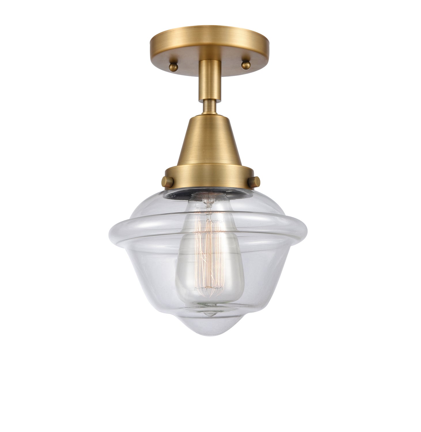 Innovations - 447-1C-BB-G532 - One Light Flush Mount - Caden - Brushed Brass