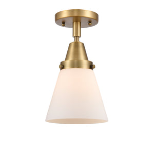 Innovations - 447-1C-BB-G61 - One Light Flush Mount - Caden - Brushed Brass