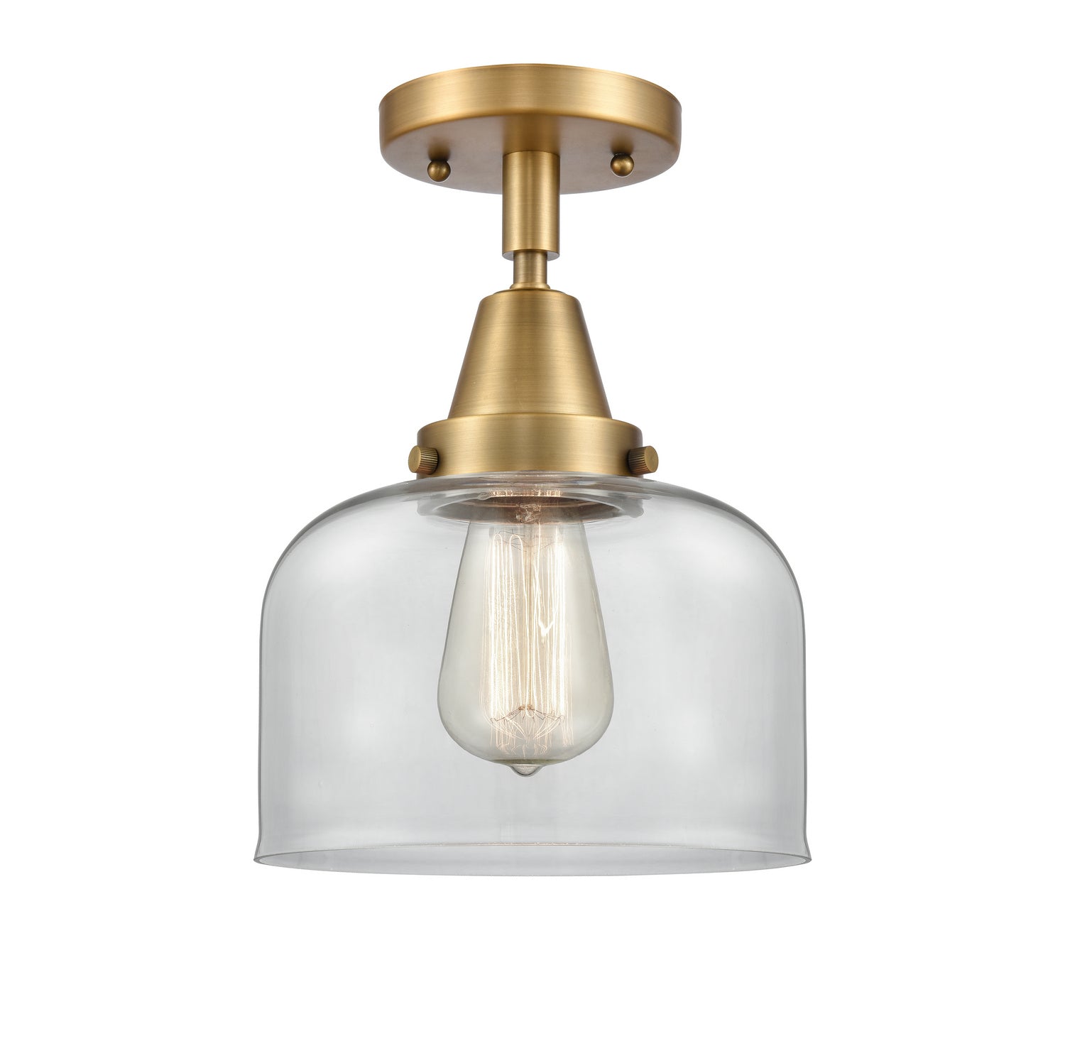 Innovations - 447-1C-BB-G72 - One Light Flush Mount - Caden - Brushed Brass