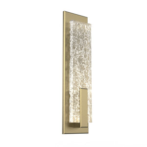 Hammerton Studio - IDB0061-19-GB-GC-L1 - LED Wall Sconce - Glacier - Gilded Brass