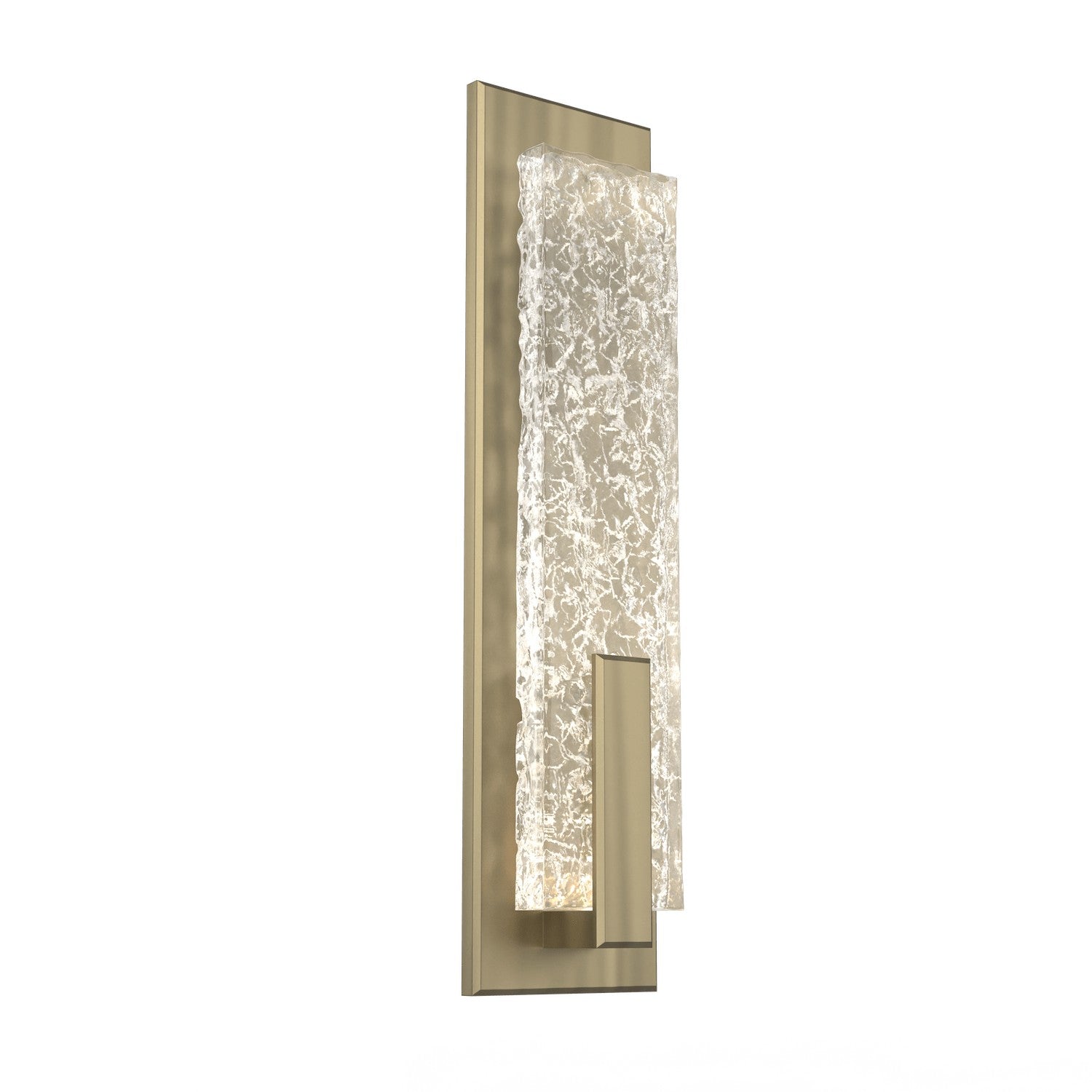 Hammerton Studio - IDB0061-19-HB-GC-L1 - LED Wall Sconce - Glacier - Heritage Brass