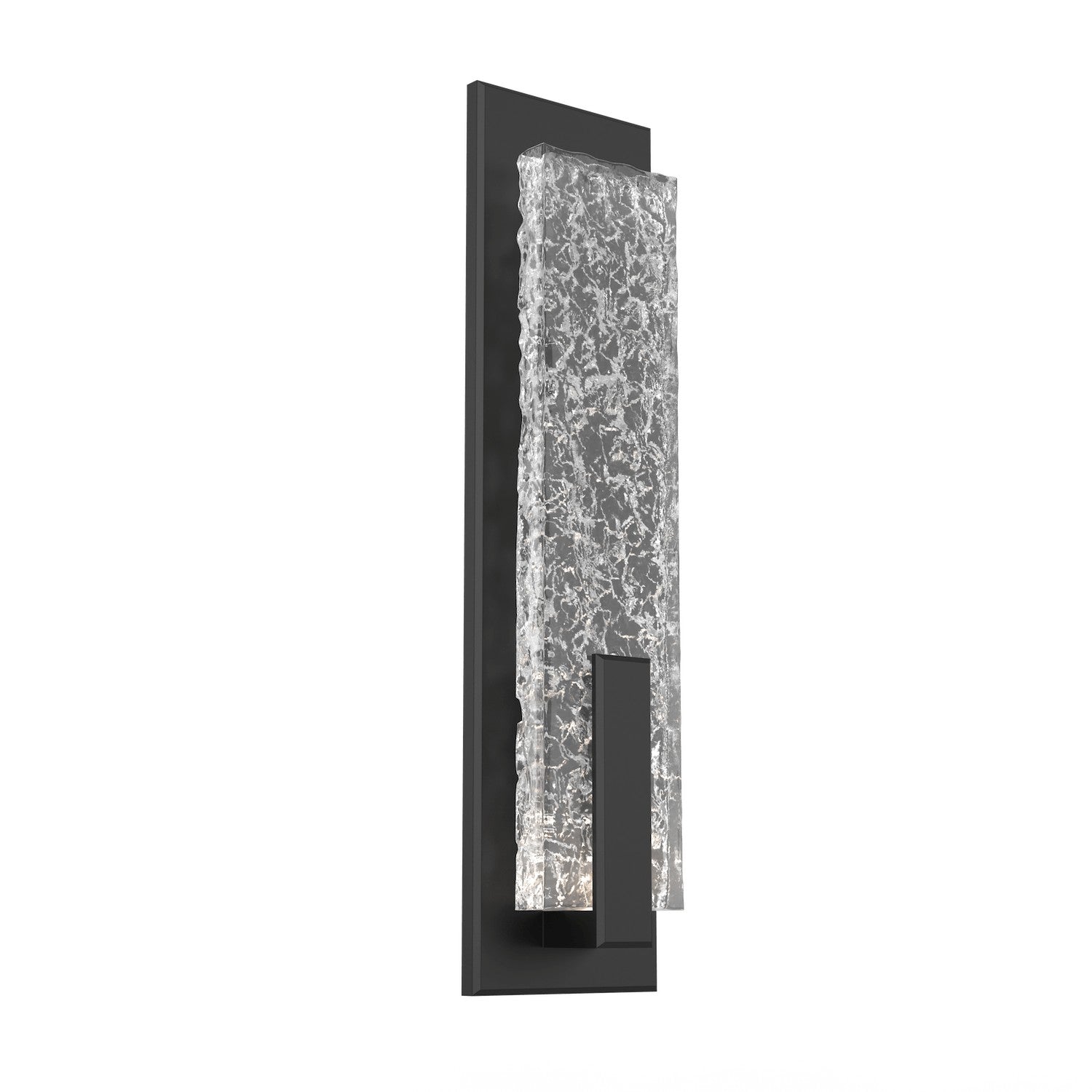 Hammerton Studio - IDB0061-19-MB-GC-L1 - LED Wall Sconce - Glacier - Matte Black