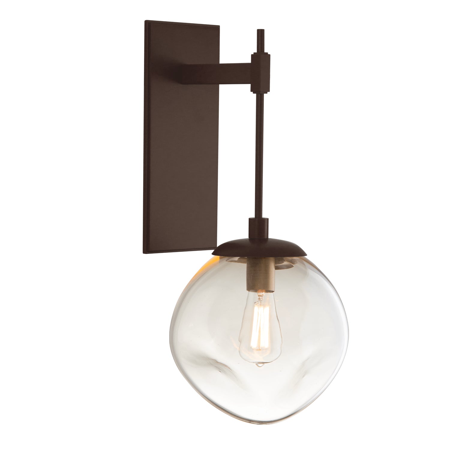 Hammerton Studio - IDB0062-22-FB-A-E2 - One Light Wall Sconce - Aster - Flat Bronze