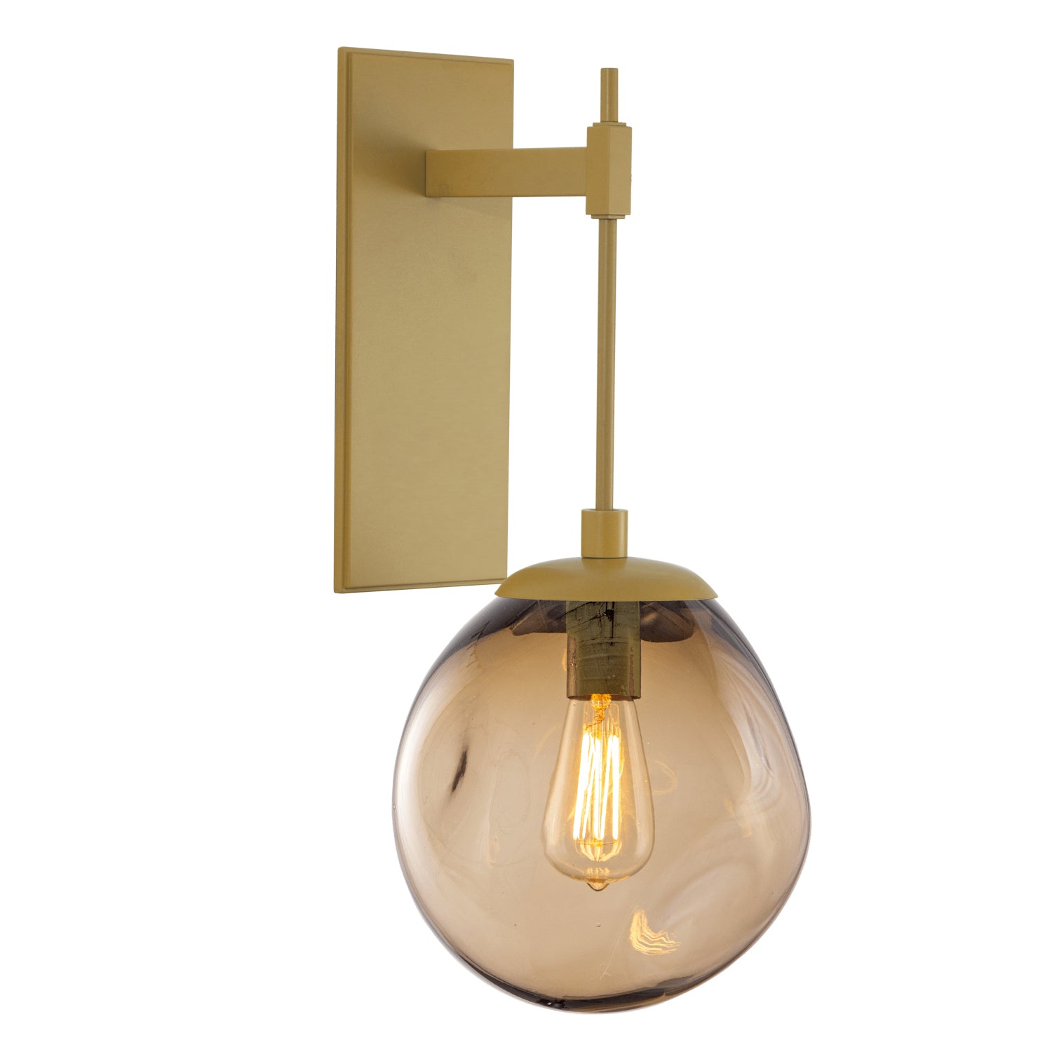 Hammerton Studio - IDB0062-22-GB-B-E2 - One Light Wall Sconce - Aster - Gilded Brass