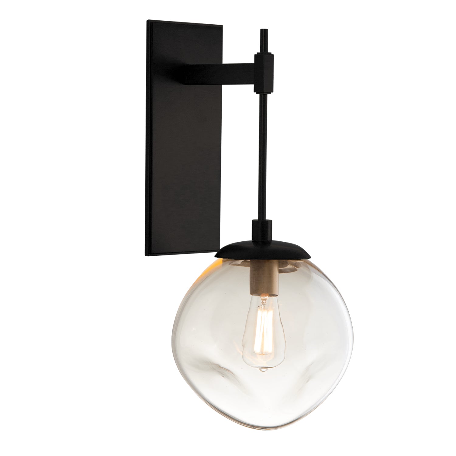 Hammerton Studio - IDB0062-22-MB-A-E2 - One Light Wall Sconce - Aster - Matte Black