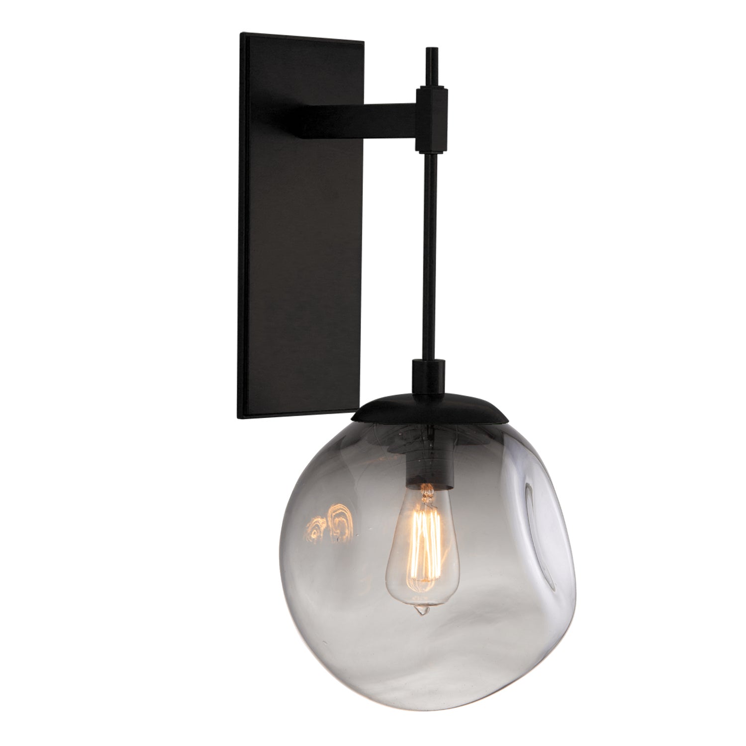 Hammerton Studio - IDB0062-22-MB-S-E2 - One Light Wall Sconce - Aster - Matte Black