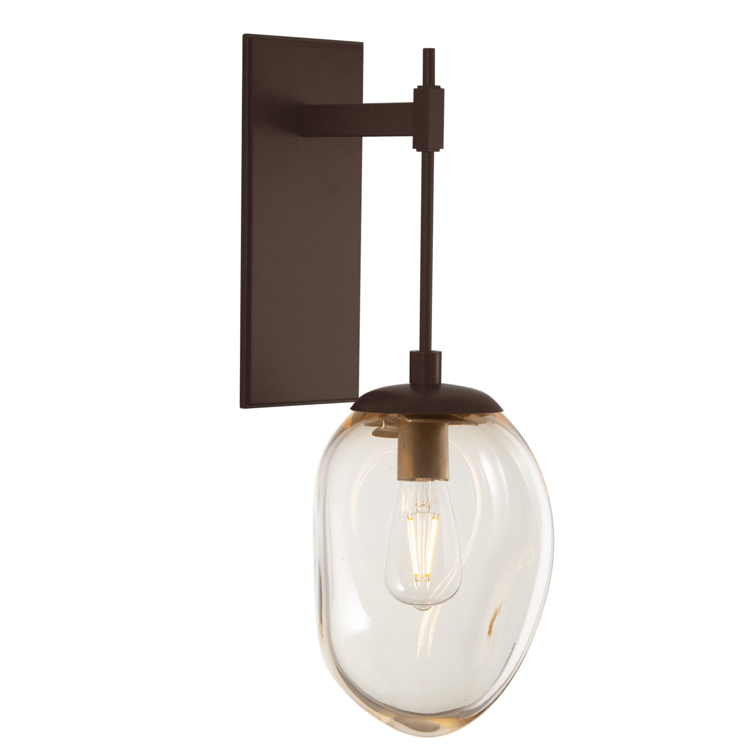 Hammerton Studio - IDB0063-23-FB-A-E2 - One Light Wall Sconce - Meteo - Flat Bronze