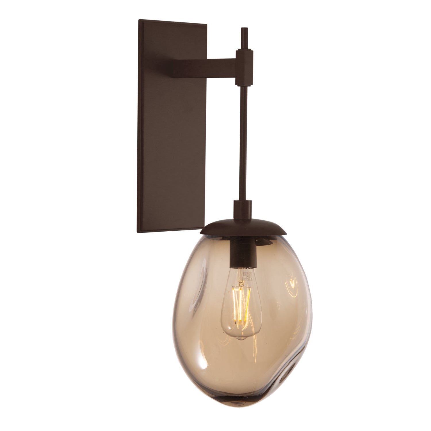 Hammerton Studio - IDB0063-23-FB-B-E2 - One Light Wall Sconce - Meteo - Flat Bronze