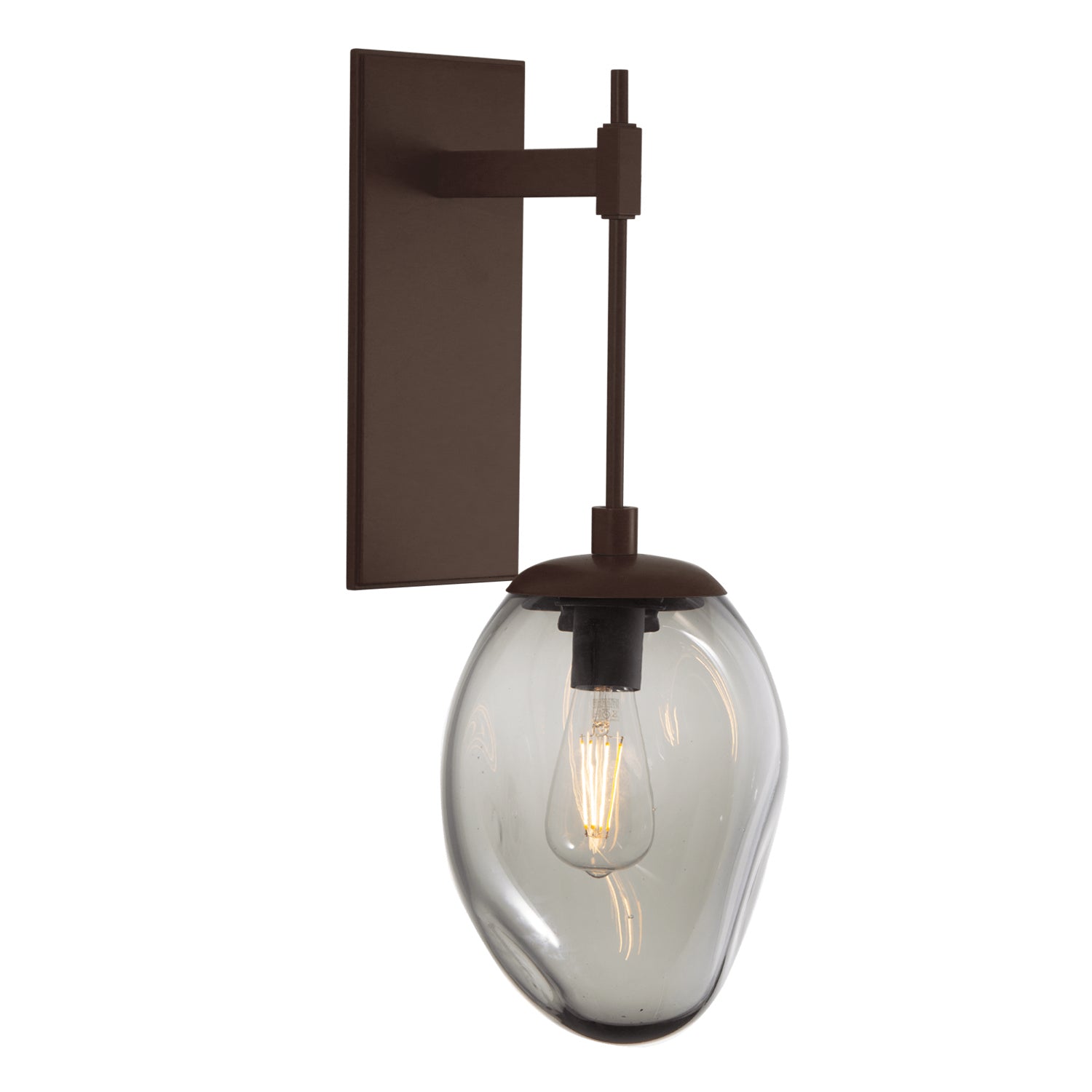 Hammerton Studio - IDB0063-23-FB-S-E2 - One Light Wall Sconce - Meteo - Flat Bronze