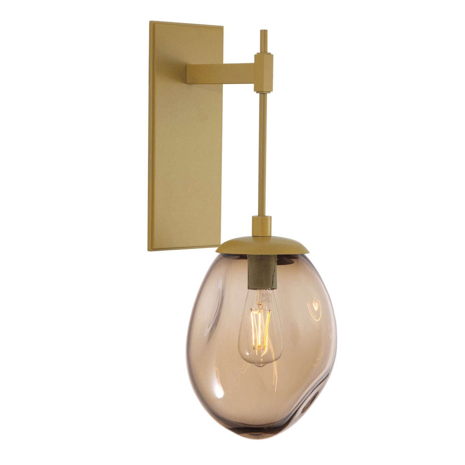 Hammerton Studio - IDB0063-23-GB-B-E2 - One Light Wall Sconce - Meteo - Gilded Brass