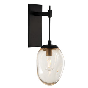 Hammerton Studio - IDB0063-23-MB-A-E2 - One Light Wall Sconce - Meteo - Matte Black