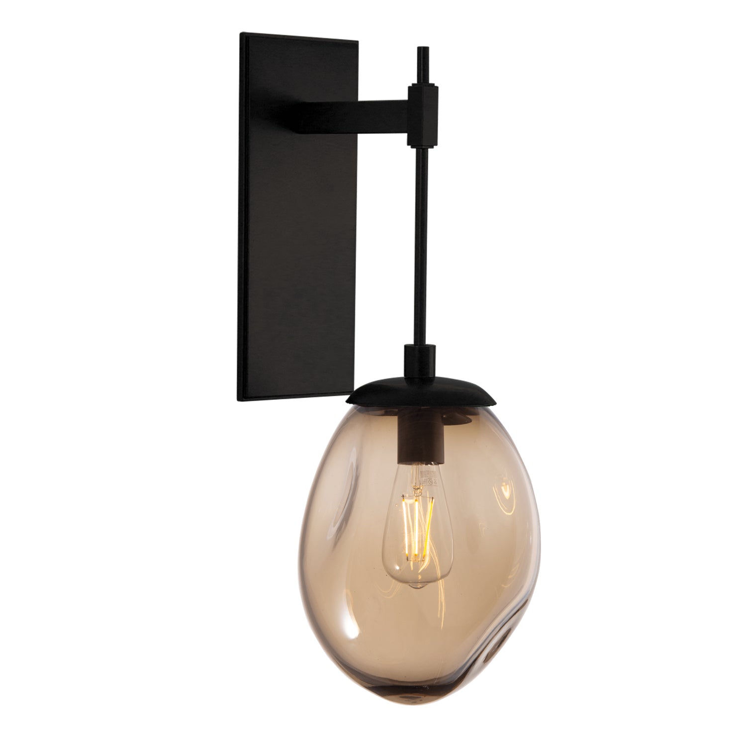 Hammerton Studio - IDB0063-23-MB-B-E2 - One Light Wall Sconce - Meteo - Matte Black