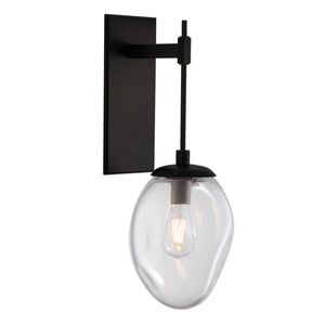 Hammerton Studio - IDB0063-23-MB-C-E2 - One Light Wall Sconce - Meteo - Matte Black