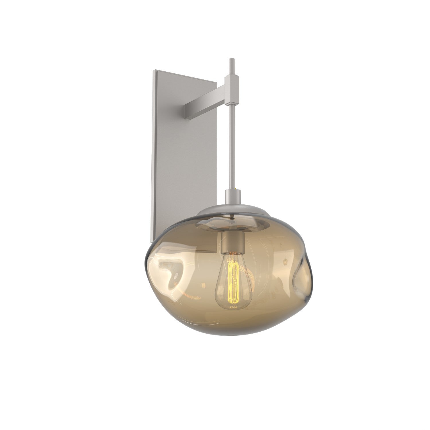 Hammerton Studio - IDB0064-20-BS-B-E2 - One Light Wall Sconce - Nebula - Beige Silver