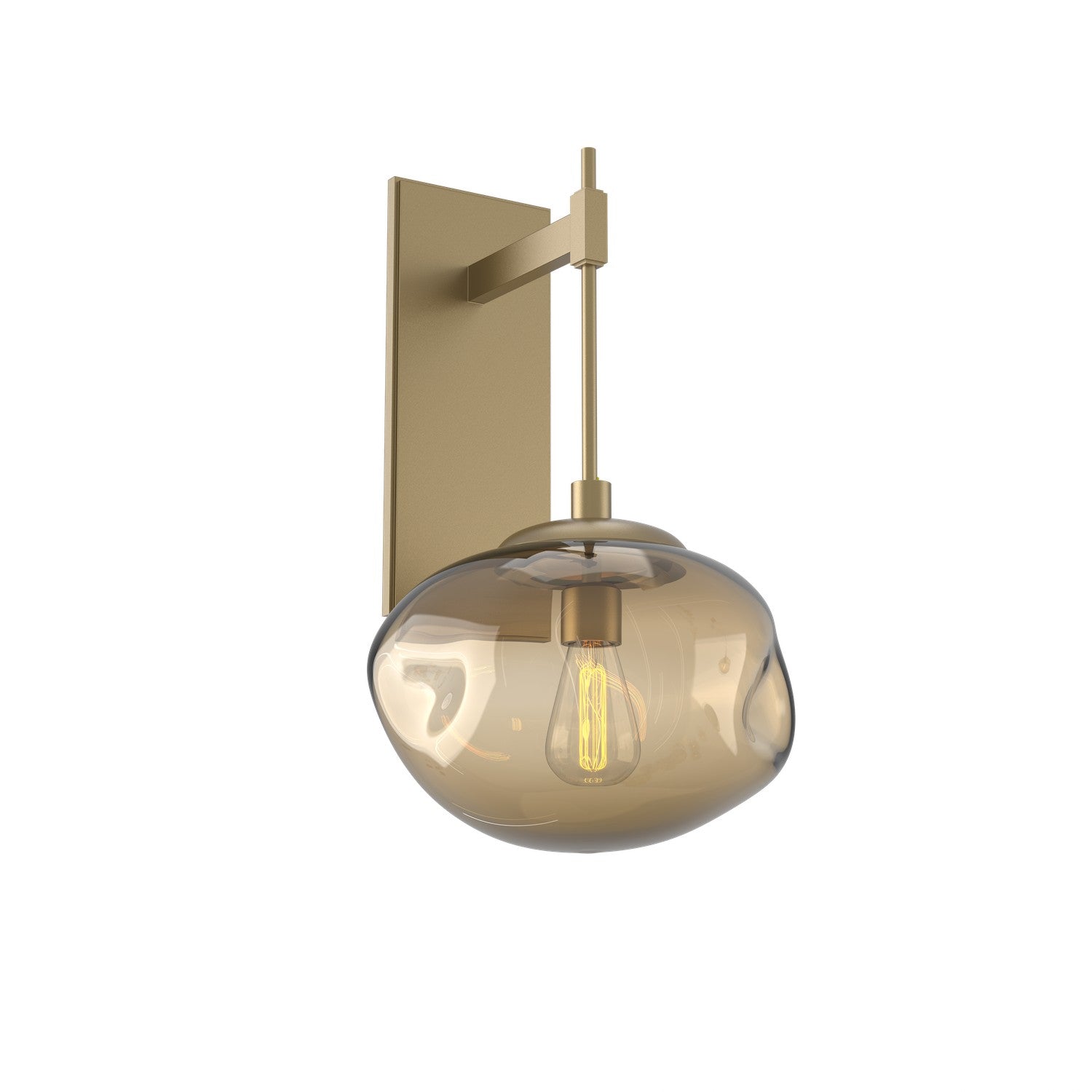 Hammerton Studio - IDB0064-20-GB-B-E2 - One Light Wall Sconce - Nebula - Gilded Brass