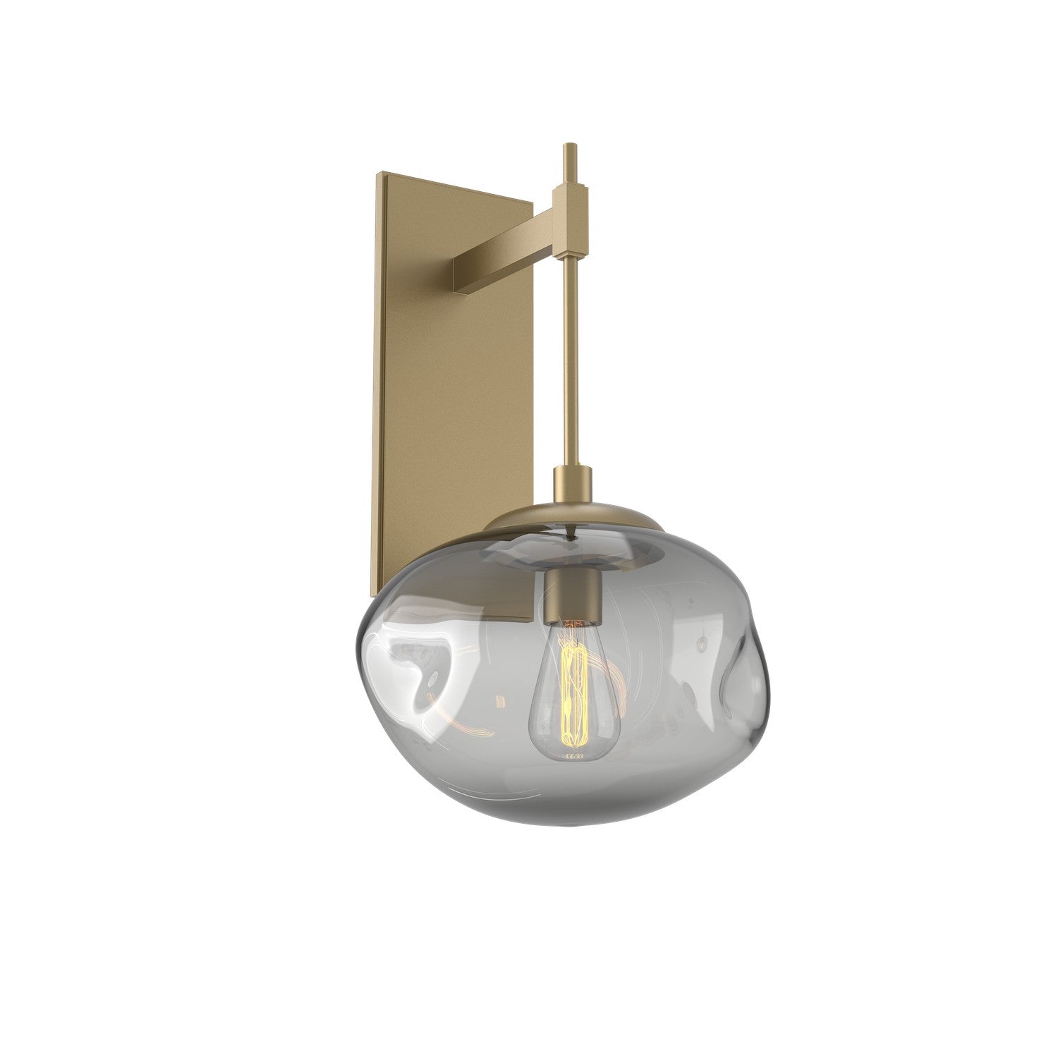 Hammerton Studio - IDB0064-20-GB-S-E2 - One Light Wall Sconce - Nebula - Gilded Brass