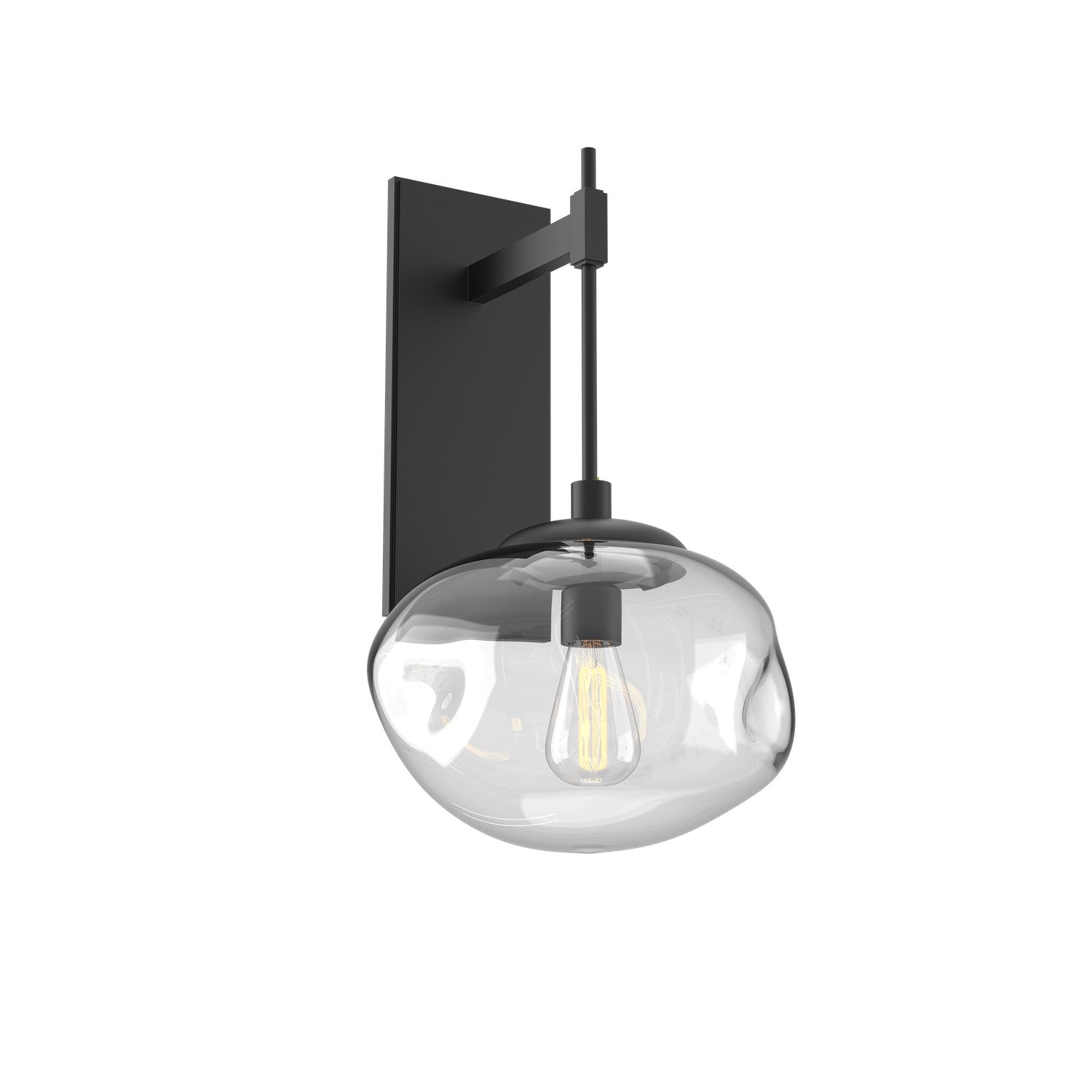 Hammerton Studio - IDB0064-20-MB-C-E2 - One Light Wall Sconce - Nebula - Matte Black