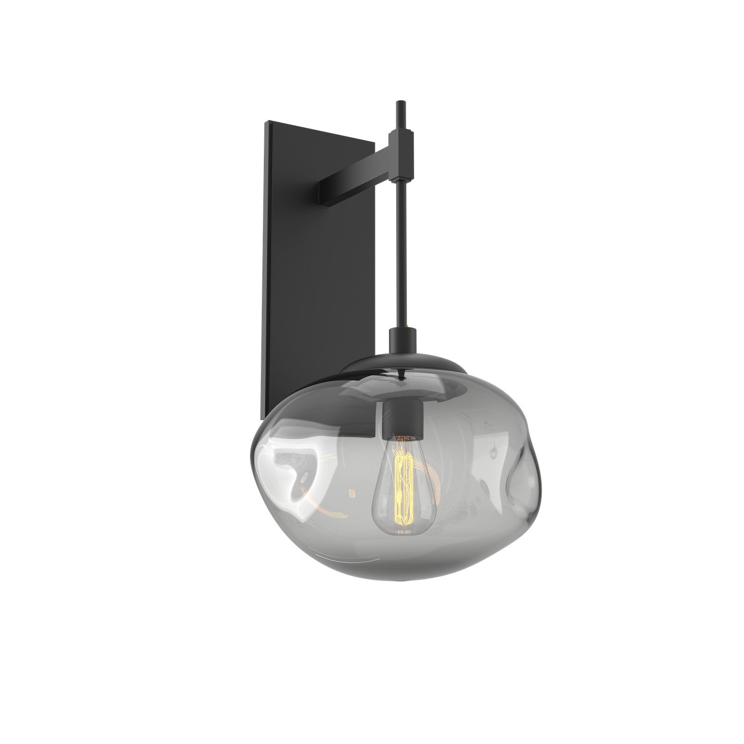 Hammerton Studio - IDB0064-20-MB-S-E2 - One Light Wall Sconce - Nebula - Matte Black