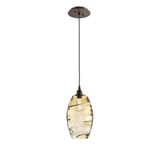 Hammerton Studio - LAB0035-01-FB-OA-C01-E2 - One Light Pendant - Ellisse - Flat Bronze