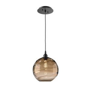 Hammerton Studio - LAB0047-01-MB-OB-C01-E2 - One Light Pendant - Optic Blown Glass - Matte Black