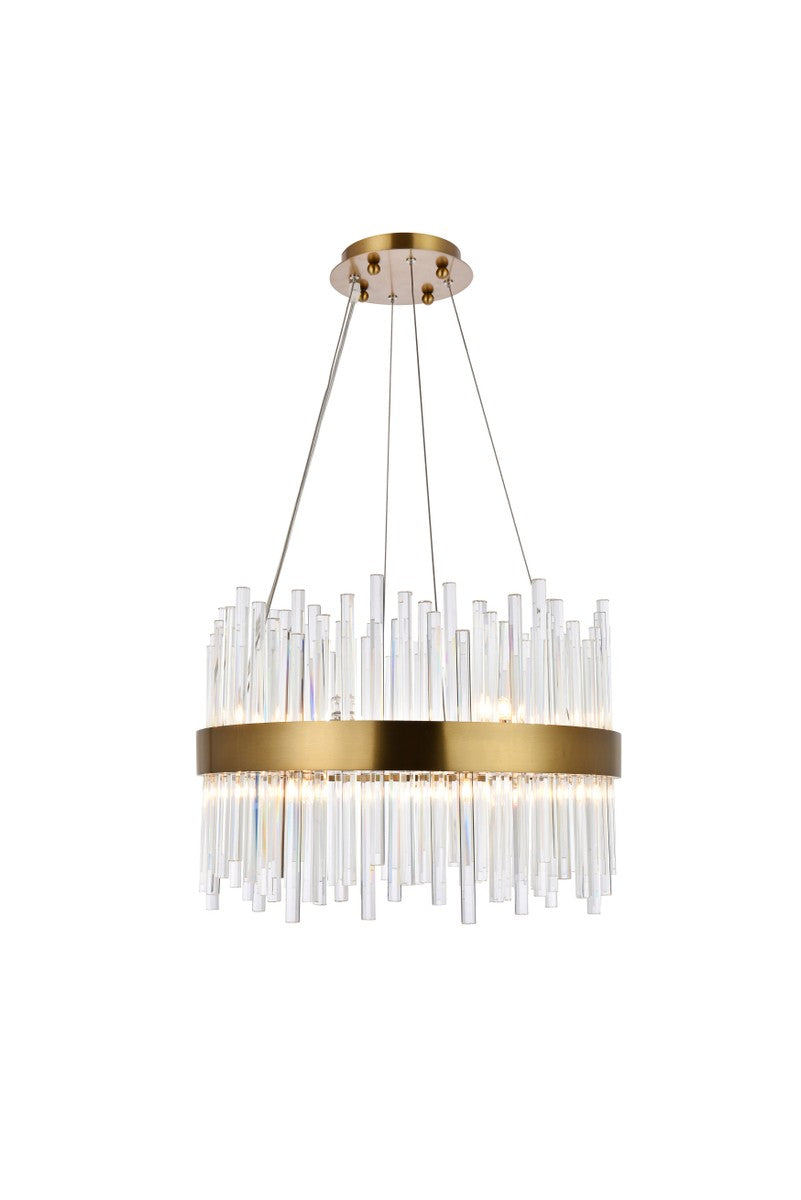 Elegant Lighting - 3000D20G - 14 Llight Chandelier - Dallas - gold