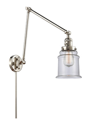 Innovations - 238-PN-G182-LED - LED Swing Arm Lamp - Franklin Restoration - Polished Nickel