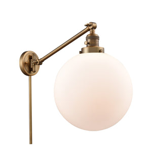 Innovations - 237-BB-G201-12-LED - LED Swing Arm Lamp - Franklin Restoration - Brushed Brass