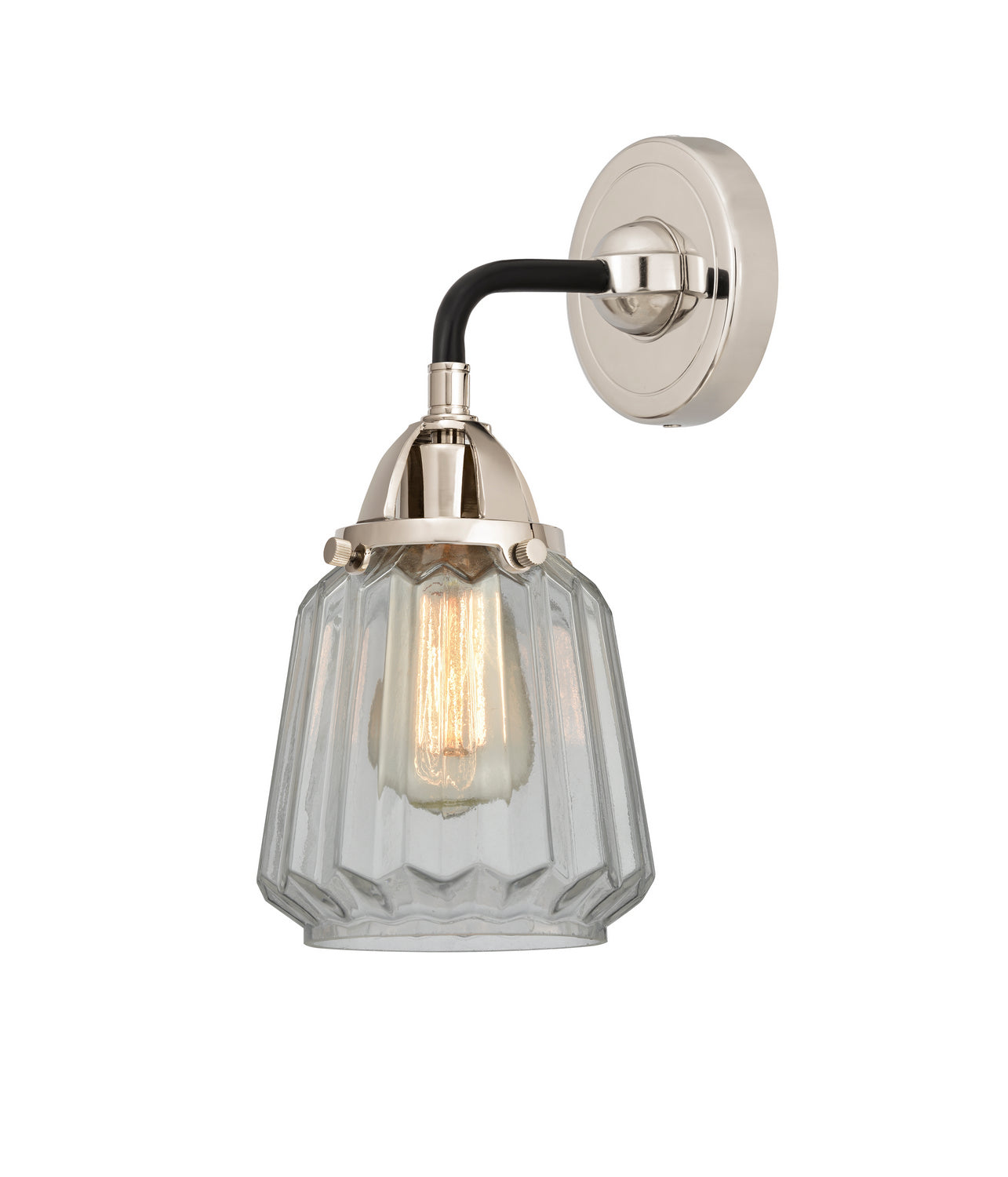 Innovations - 288-1W-BPN-G142 - One Light Wall Sconce - Nouveau 2 - Black Polished Nickel