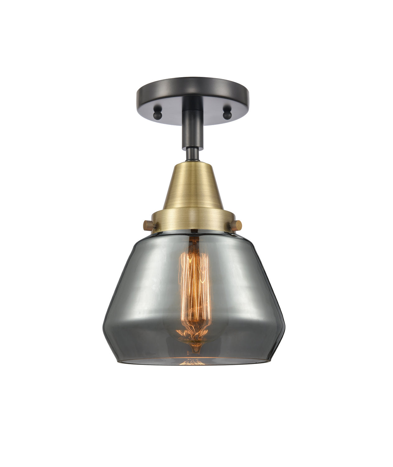 Innovations - 447-1C-BAB-G173 - One Light Flush Mount - Caden - Black Antique Brass