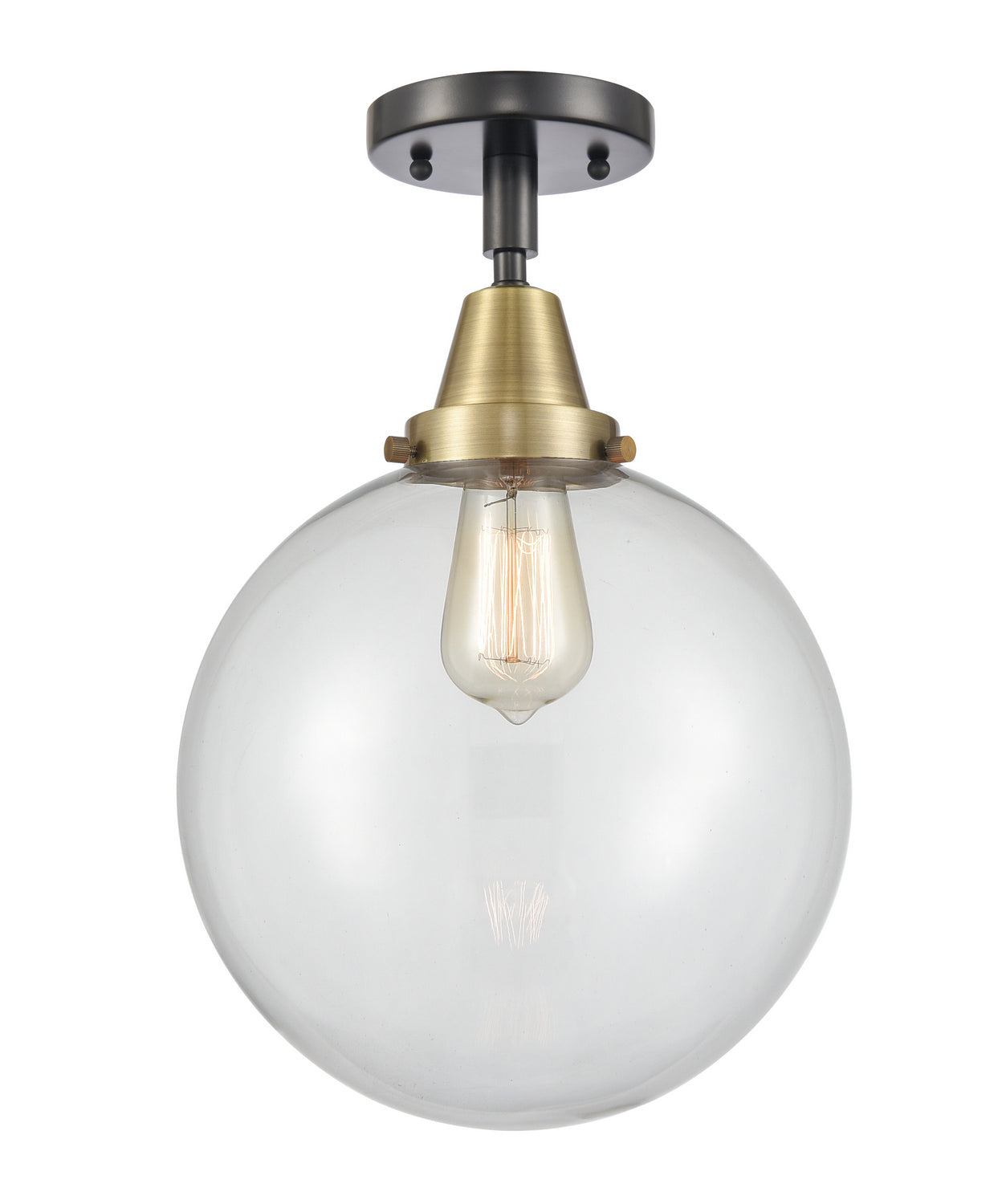 Innovations - 447-1C-BAB-G202-10 - One Light Flush Mount - Caden - Black Antique Brass