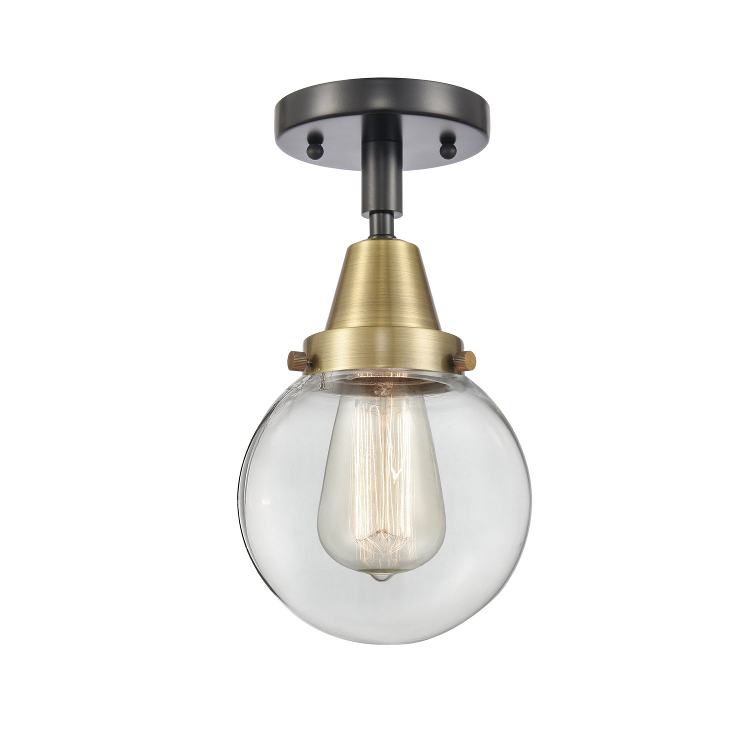 Innovations - 447-1C-BAB-G202-6 - One Light Flush Mount - Caden - Black Antique Brass