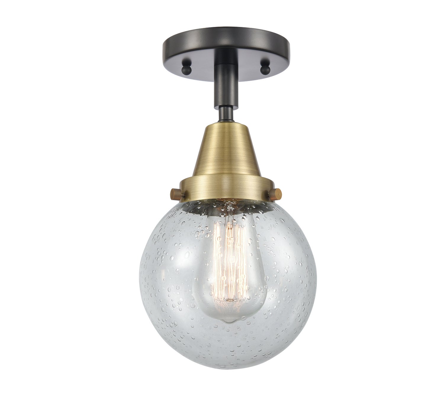 Innovations - 447-1C-BAB-G204-6 - One Light Flush Mount - Caden - Black Antique Brass