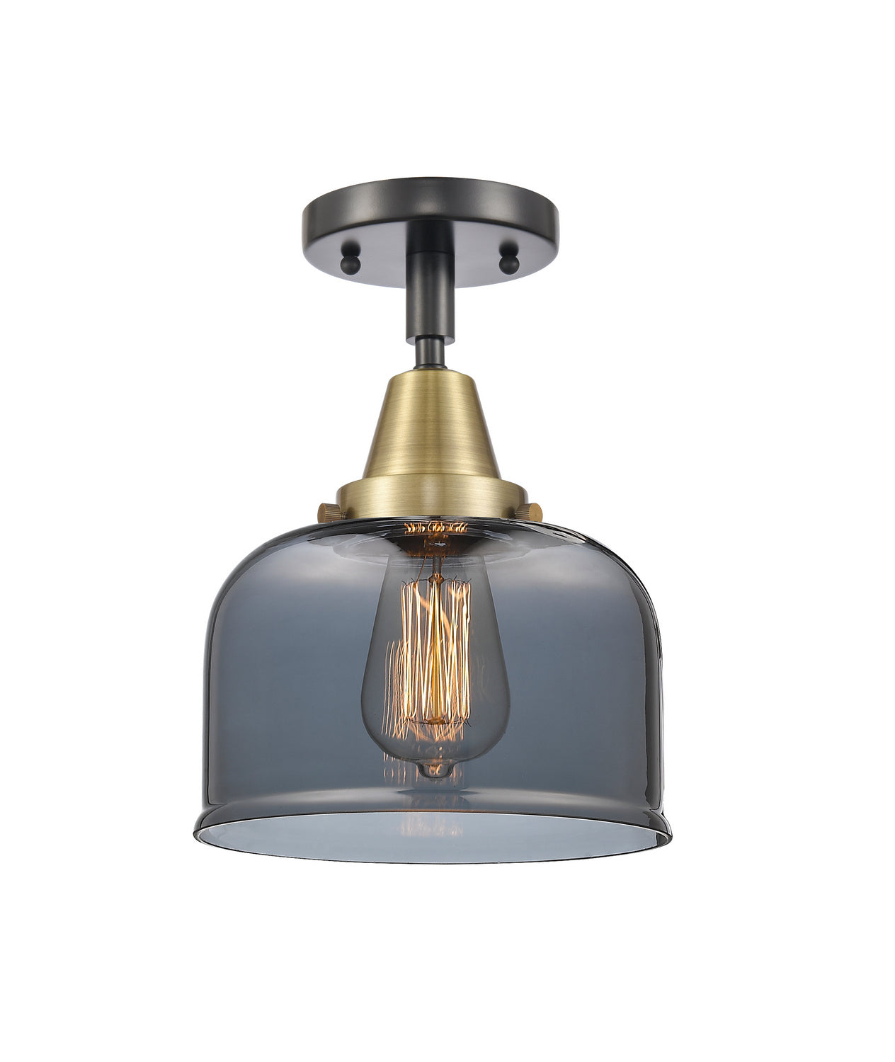 Innovations - 447-1C-BAB-G73 - One Light Flush Mount - Caden - Black Antique Brass