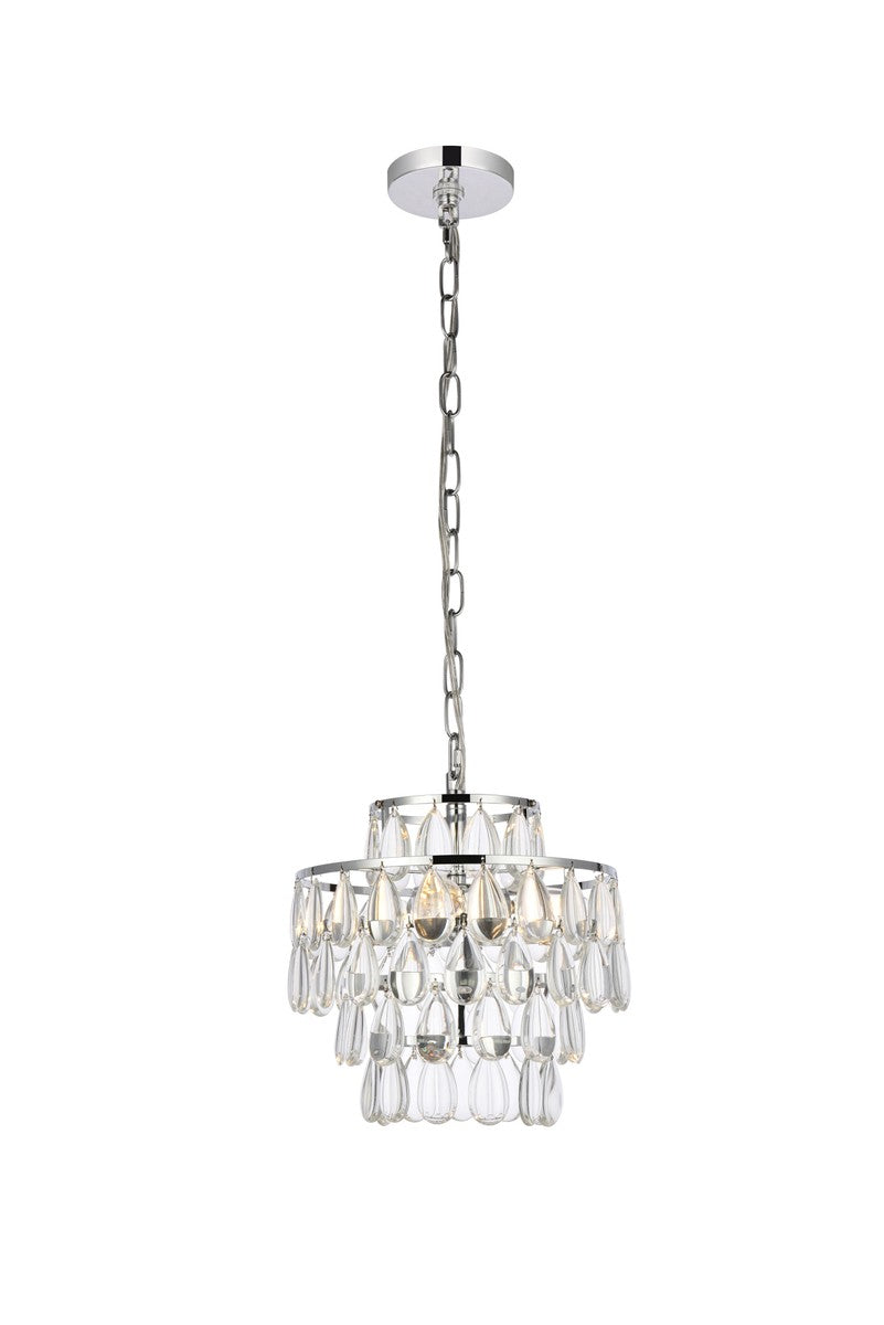 Elegant Lighting - 1102D12C - Three Light Pendant - Mila - Chrome