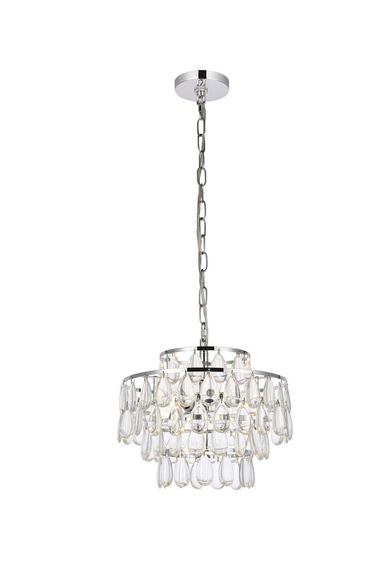 Elegant Lighting - 1102D14C - Three Light Pendant - Mila - Chrome